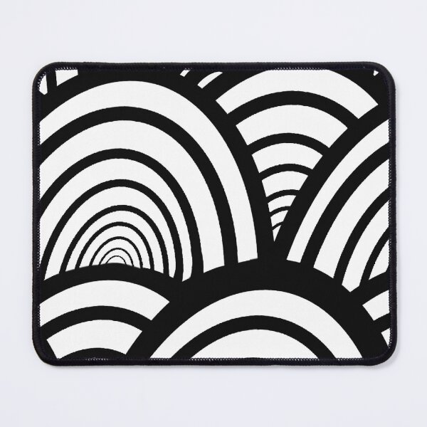 Item preview, Black and white circular pattern designed and sold by Chirayu1111.