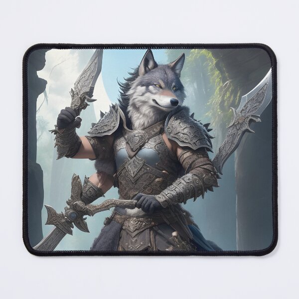 Item preview, The brave wolf warrior designed and sold by PatDoArt.