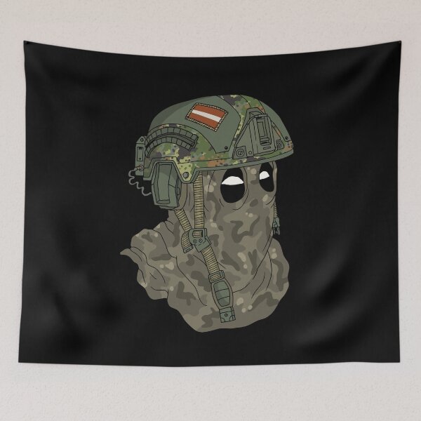 Item preview, Latvian soldier, fast helmet. designed and sold by JJadx.
