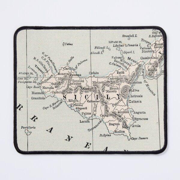 Item preview, Vintage Map of Sicily Italy (1893) designed and sold by BravuraMedia.