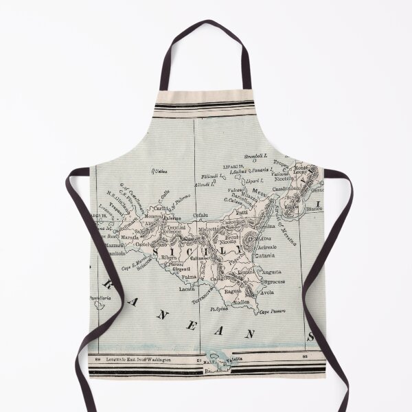 Item preview, Vintage Map of Sicily Italy (1893) designed and sold by BravuraMedia.