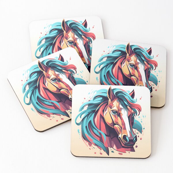 Item preview, Artistic Style Horse Painting Drawing Cartoon Horse Sticker Art Prints and more designed and sold by Kevin Lou.