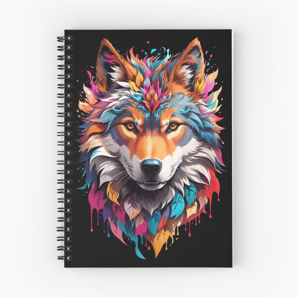 Item preview, Colorful Wolf Face designed and sold by Win Hardy.