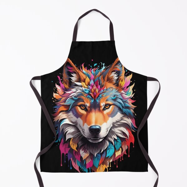 Item preview, Colorful Wolf Face designed and sold by Win Hardy.