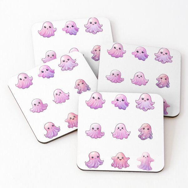 Item preview, Halloween Cute Pink Ghosts designed and sold by AMONGIFTS.