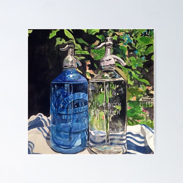 Vaso de agua y botella de plástico. hidratación, botellas de líquido puro y  agua mineral embotellada beben ilustración vectorial de dibujos animados