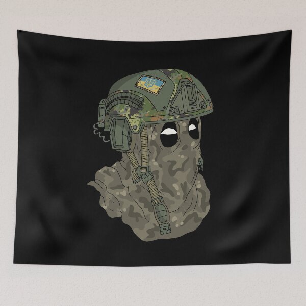 Item preview, Ukrainian soldier, fast helmet. designed and sold by JJadx.
