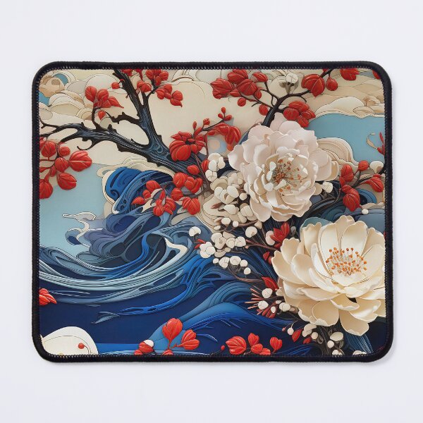 Item preview, Japanese Satsuma Ceramic Tile Design III: Eternal Blossom - A Satsuma Tapestry. designed and sold by stevepmp.