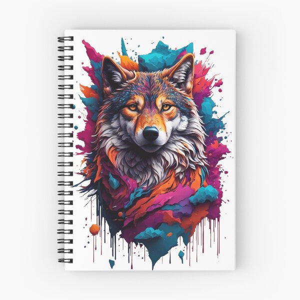 Item preview, Colorful Wolf Face designed and sold by Win Hardy.