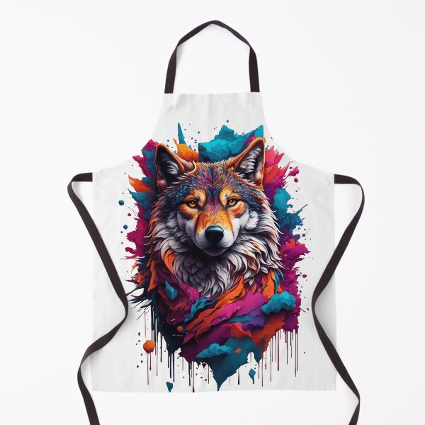 Item preview, Colorful Wolf Face designed and sold by Win Hardy.