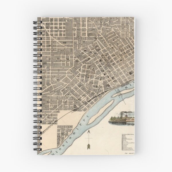 Item preview, Vintage Map of St. Paul Minnesota (1869) designed and sold by BravuraMedia.