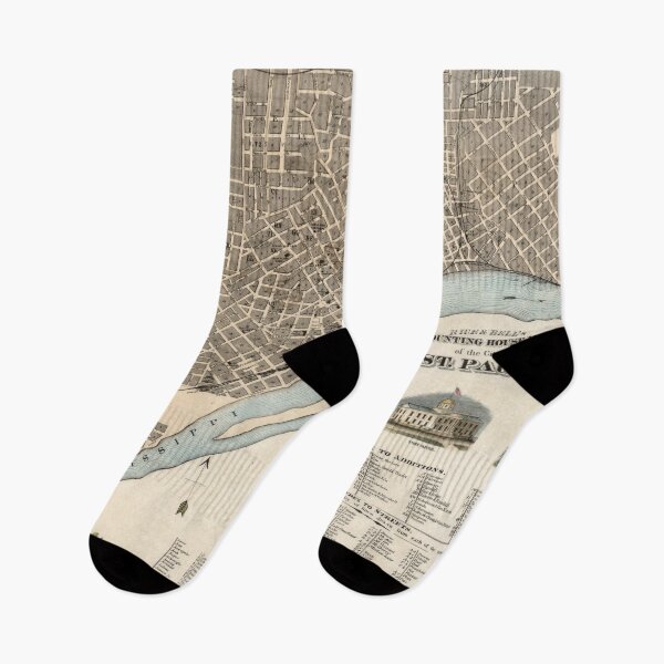 Item preview, Vintage Map of St. Paul Minnesota (1869) designed and sold by BravuraMedia.
