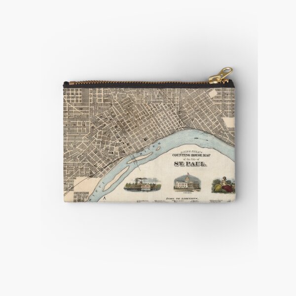 Item preview, Vintage Map of St. Paul Minnesota (1869) designed and sold by BravuraMedia.