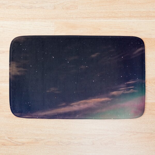 Item preview, Starry Night Sky with Pink Clouds and Aurora designed and sold by Amy Mitchell.