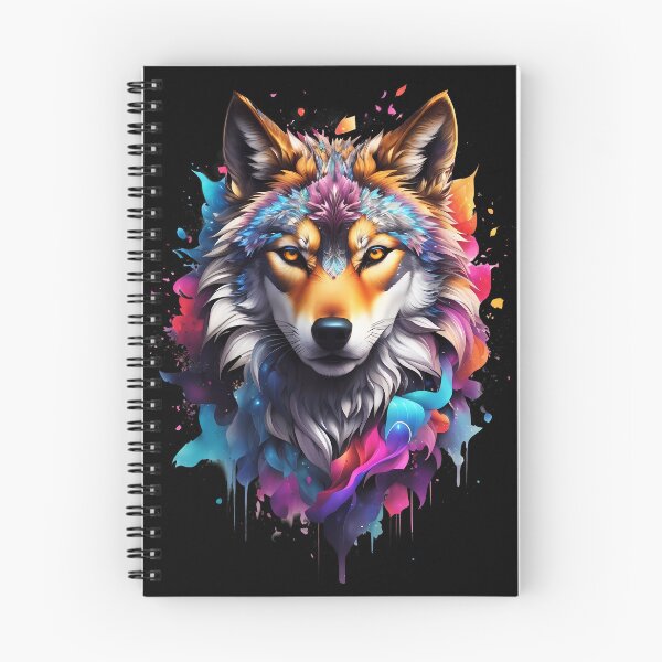 Item preview, Colorful Wolf Face designed and sold by Win Hardy.
