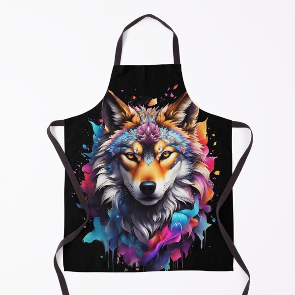 Item preview, Colorful Wolf Face designed and sold by Win Hardy.