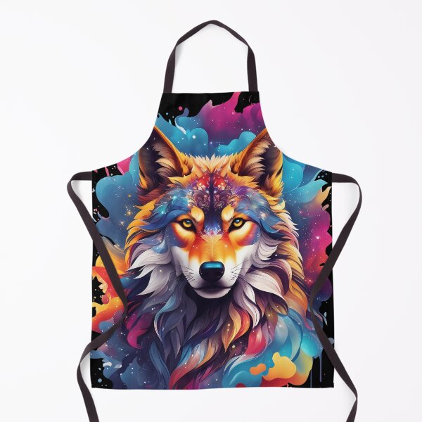 Item preview, Colorful Wolf Face designed and sold by Win Hardy.