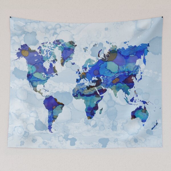 Item preview, Design 105 world map designed and sold by artbylucie.