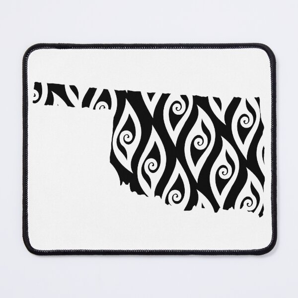 Item preview, Oklahoma Style Spiral Pattern with State Shape designed and sold by deskwhiskey.