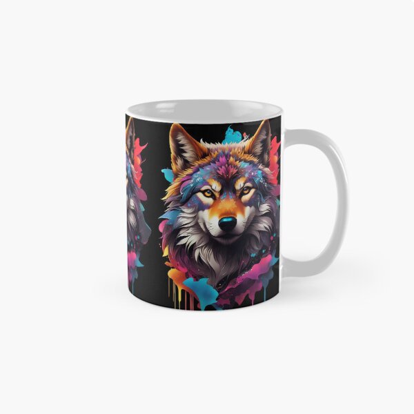 Item preview, Colorful Wolf Face designed and sold by Win Hardy.