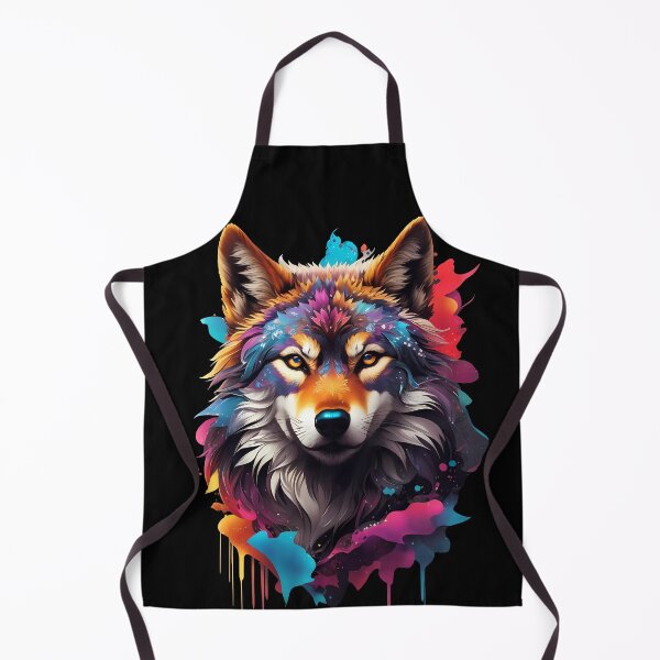 Item preview, Colorful Wolf Face designed and sold by Win Hardy.