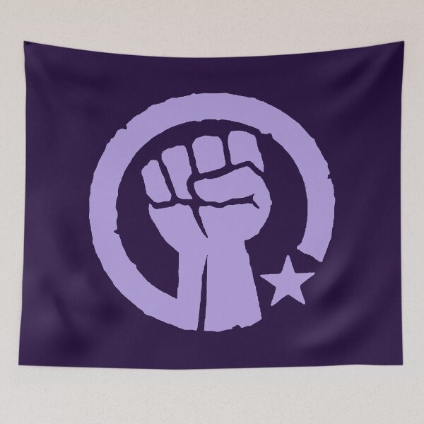 Aperçu de l'œuvre Poing socialiste lavande créée et vendue par Thelittlelord.