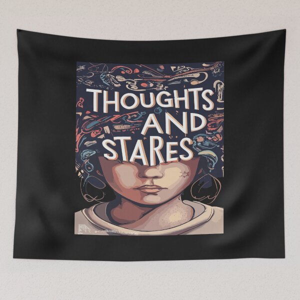 Item preview, thoughts and stares, aestethic quote Active T-Shirt designed and sold by lemamis.