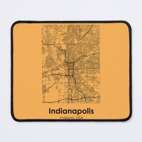 Item preview, City Road Map of Indianapolis, Indiana, USA designed and sold by 2BROSMAPS1.