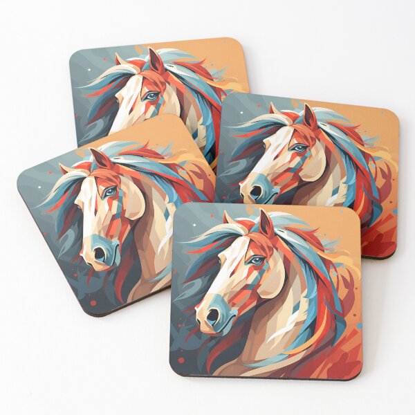 Item preview, Artistic Style Horse Painting Drawing Cartoon Horse Sticker Art Prints and more designed and sold by Kevin Lou.