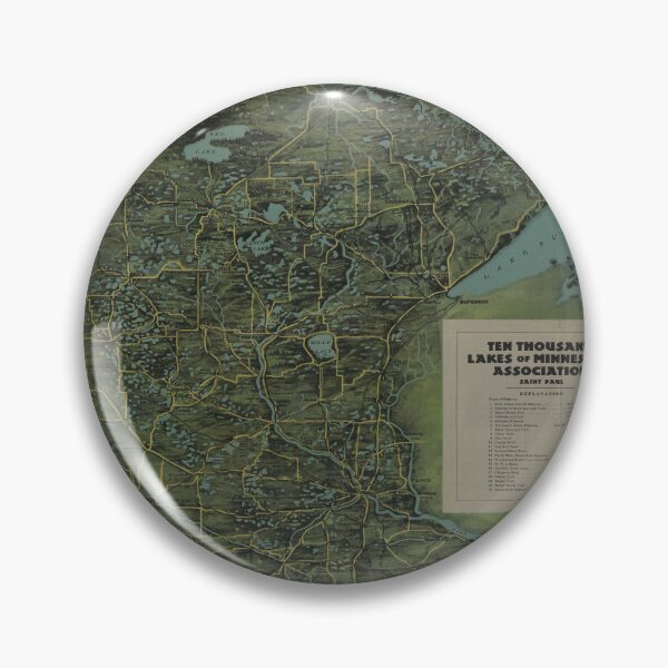 Item preview, Vintage Pictorial Map of Minnesota (1918) designed and sold by BravuraMedia.