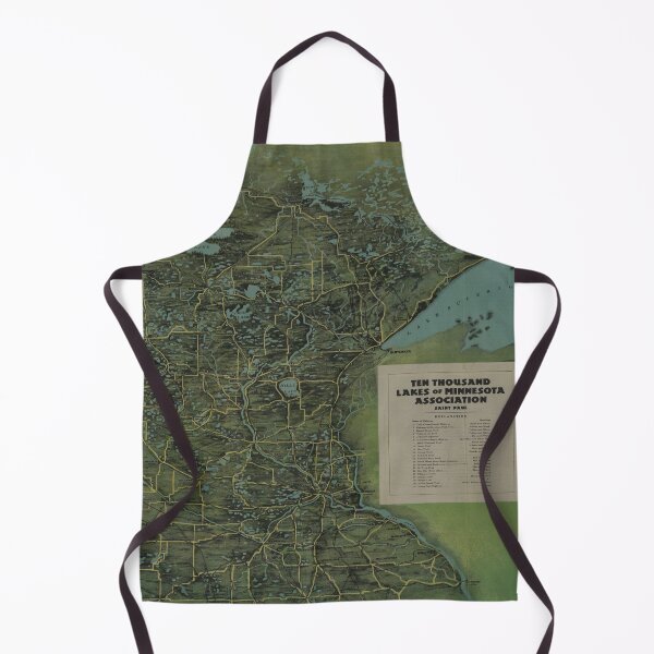 Item preview, Vintage Pictorial Map of Minnesota (1918) designed and sold by BravuraMedia.