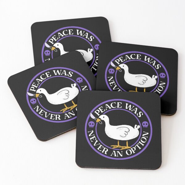 Item preview, Peace Was Never an Option Funny Duck by Tobe Fonseca designed and sold by Tobe Fonseca®.