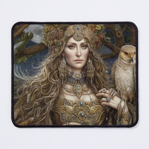 Item preview, Mystical Owl Goddess/Mother Gaia/Woodland Animal Protector designed and sold by Art.Fusion.Studio.