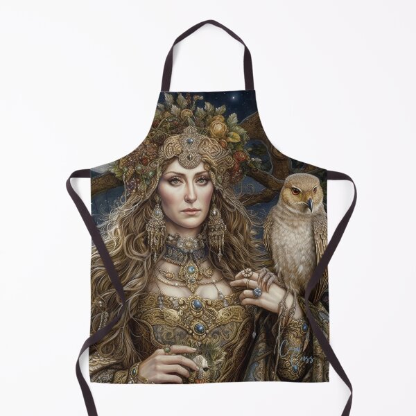 Item preview, Mystical Owl Goddess/Mother Gaia/Woodland Animal Protector designed and sold by Art.Fusion.Studio.