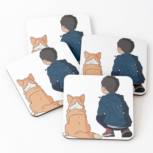 Item preview, Little boy and His best friend Shiba designed and sold by somrak240841.