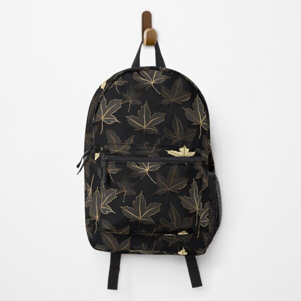 Item preview, Black maple leaf with golden outline  designed and sold by Trendy-Artistry.