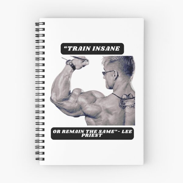 Item preview, "Train insane or remain the same"- Lee Priest designed and sold by STO1KA.