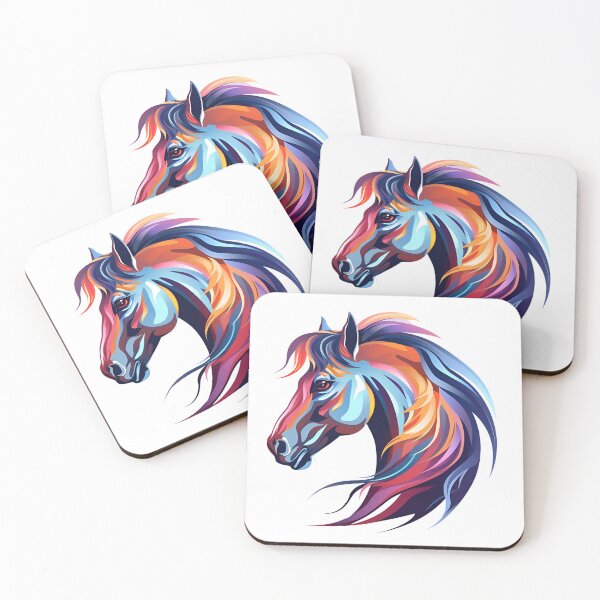 Item preview, Artistic Style Horse Painting Drawing Cartoon Horse Sticker Art Prints and more designed and sold by Kevin Lou.