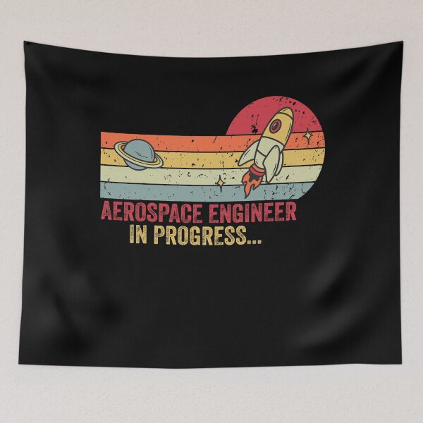 Item preview, Funny Vintage Future Aerospace Engineer In Progress designed and sold by Amineharoni.