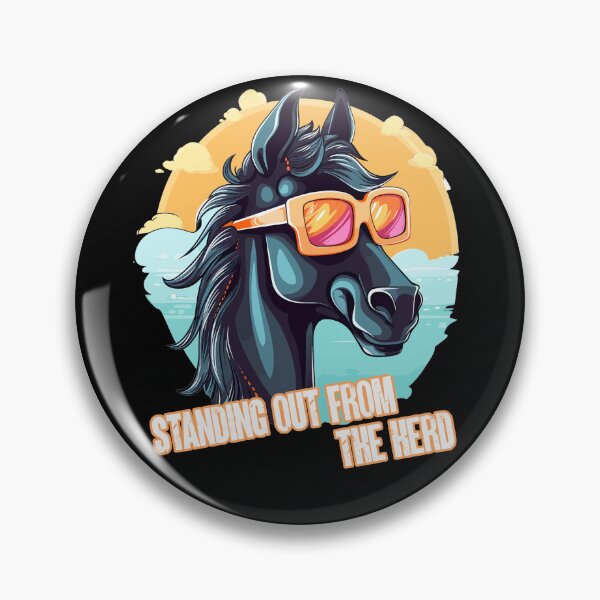 Item preview, Cartoon Horse Vintage Sea - Standing Out Saying designed and sold by sbachstroem.