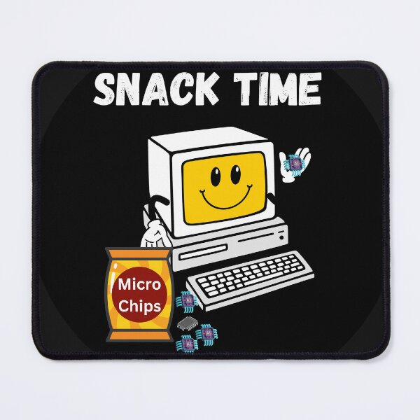Item preview, Snack Time - Computer Eats Microchips designed and sold by HanaiPrint.