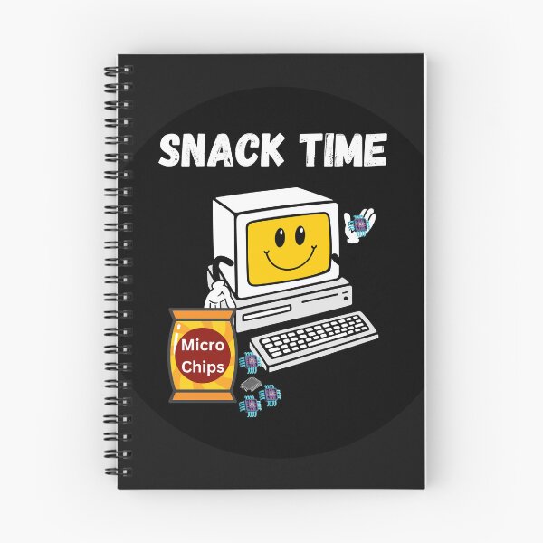 Item preview, Snack Time  - Computer Eats Microchips designed and sold by HanaiPrint.
