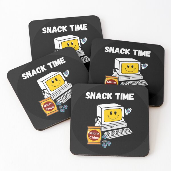 Item preview, Snack Time  - Computer Eats Microchips designed and sold by HanaiPrint.