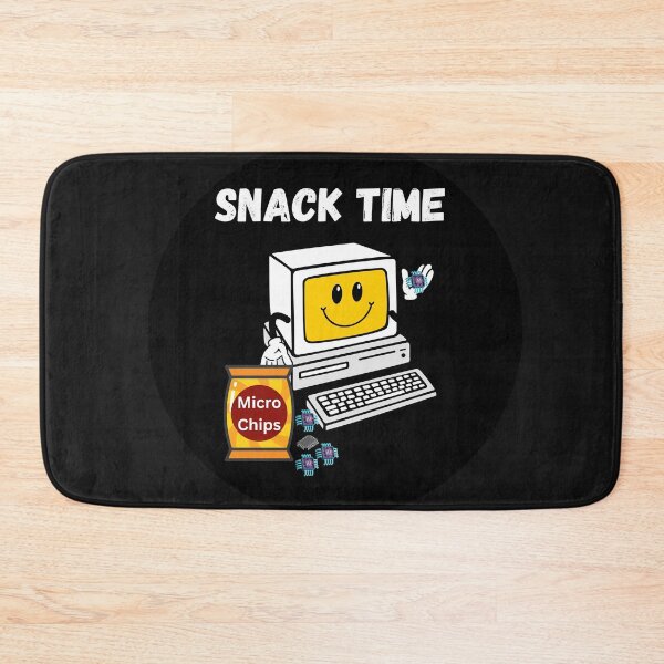 Item preview, Snack Time  - Computer Eats Microchips designed and sold by HanaiPrint.
