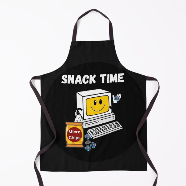 Item preview, Snack Time - Computer Eats Microchips designed and sold by HanaiPrint.