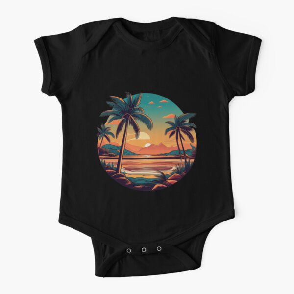 Colorado Rockies Hawaiian Shirt Sunset Dark Coconut Tree Rockies