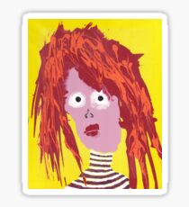 Fille - Martin Boisvert - Faces à flaques Sticker