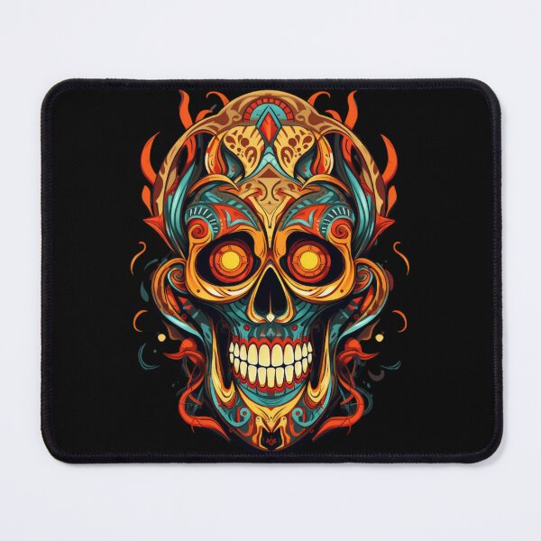 Item preview, Flaming Orange Skull designed and sold by Rusty-Angel.