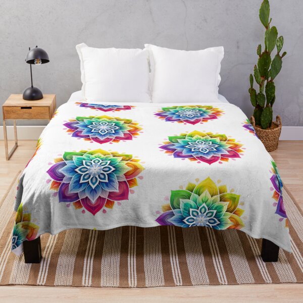 Item preview, Rainbow Mandala Sticker designed and sold by MartynGrey.