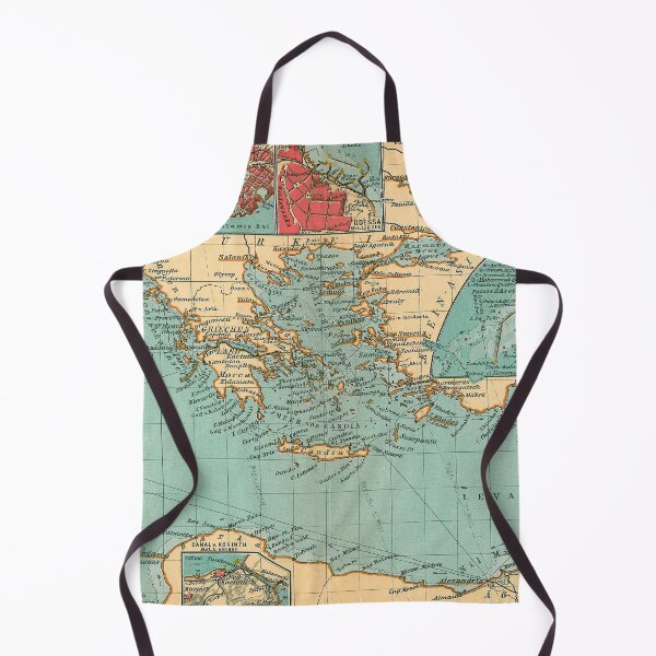 Item preview, Old Mediterranean Sea Peoples Sailing & Raiding Routes Map (1906) designed and sold by BravuraMedia.
